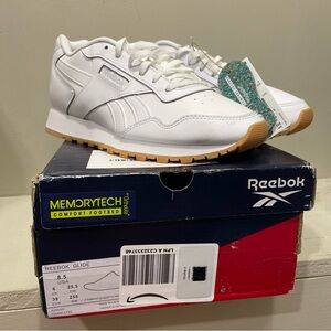 Reebok Glide White Leather Sneakers